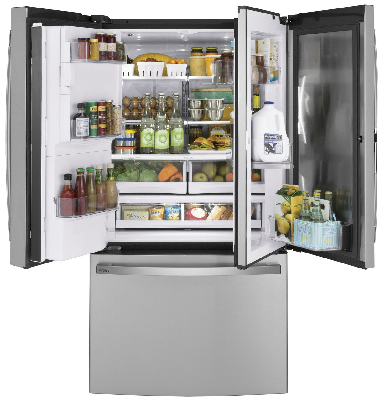 GE Profile PFD28KYNFS 36" 27.8 Cu. Ft. French Door Refrigerator with Hands-Free AutoFill
