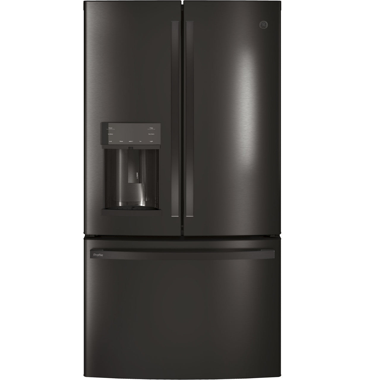 GE Profile PYE22KBLTS 36" Counter-Depth French Door Refrigerator with Hands-Free AutoFill – Black Stainless, ENERGY STAR®