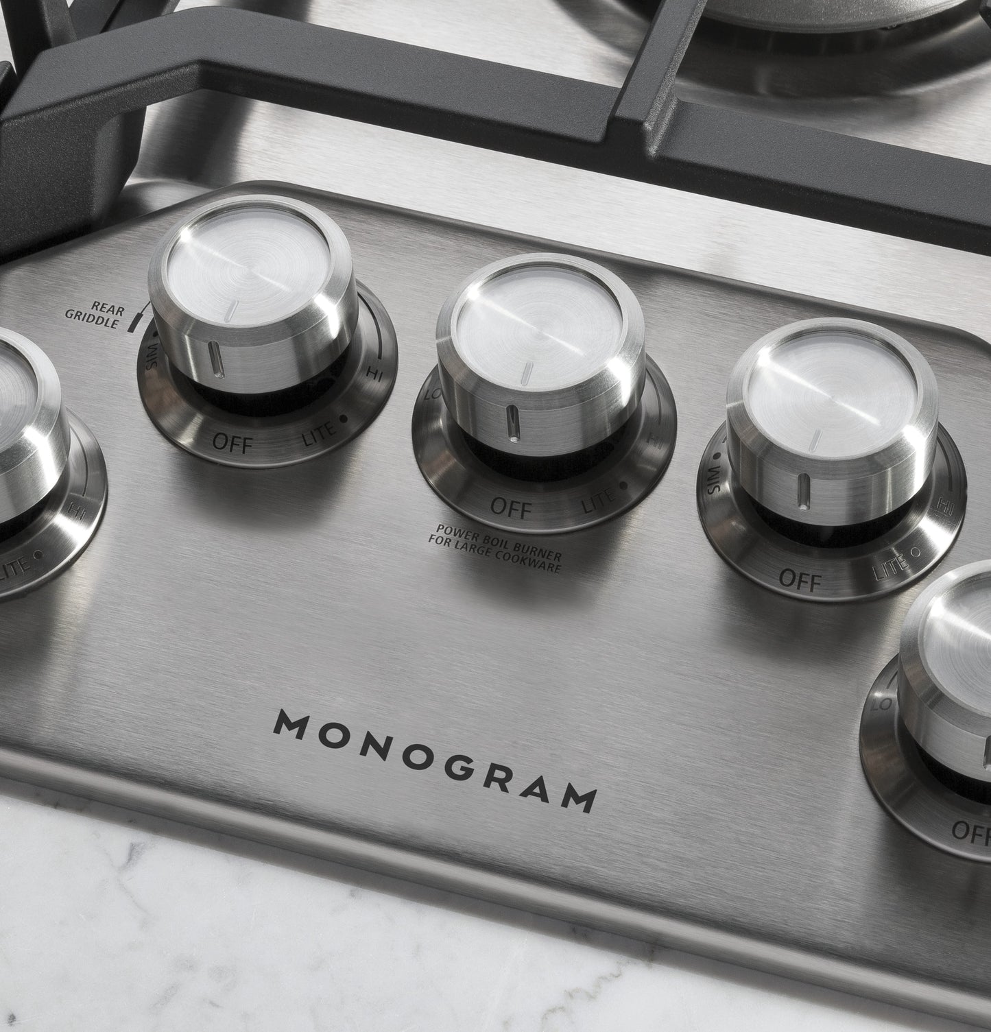 Monogram ZGU36RSLSS 36" Gas Cooktop with 5 Burners & Tri-Ring Burner - Stainless Steel