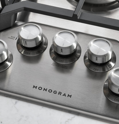 Monogram ZGU36RSLSS 36" Gas Cooktop with 5 Burners & Tri-Ring Burner - Stainless Steel
