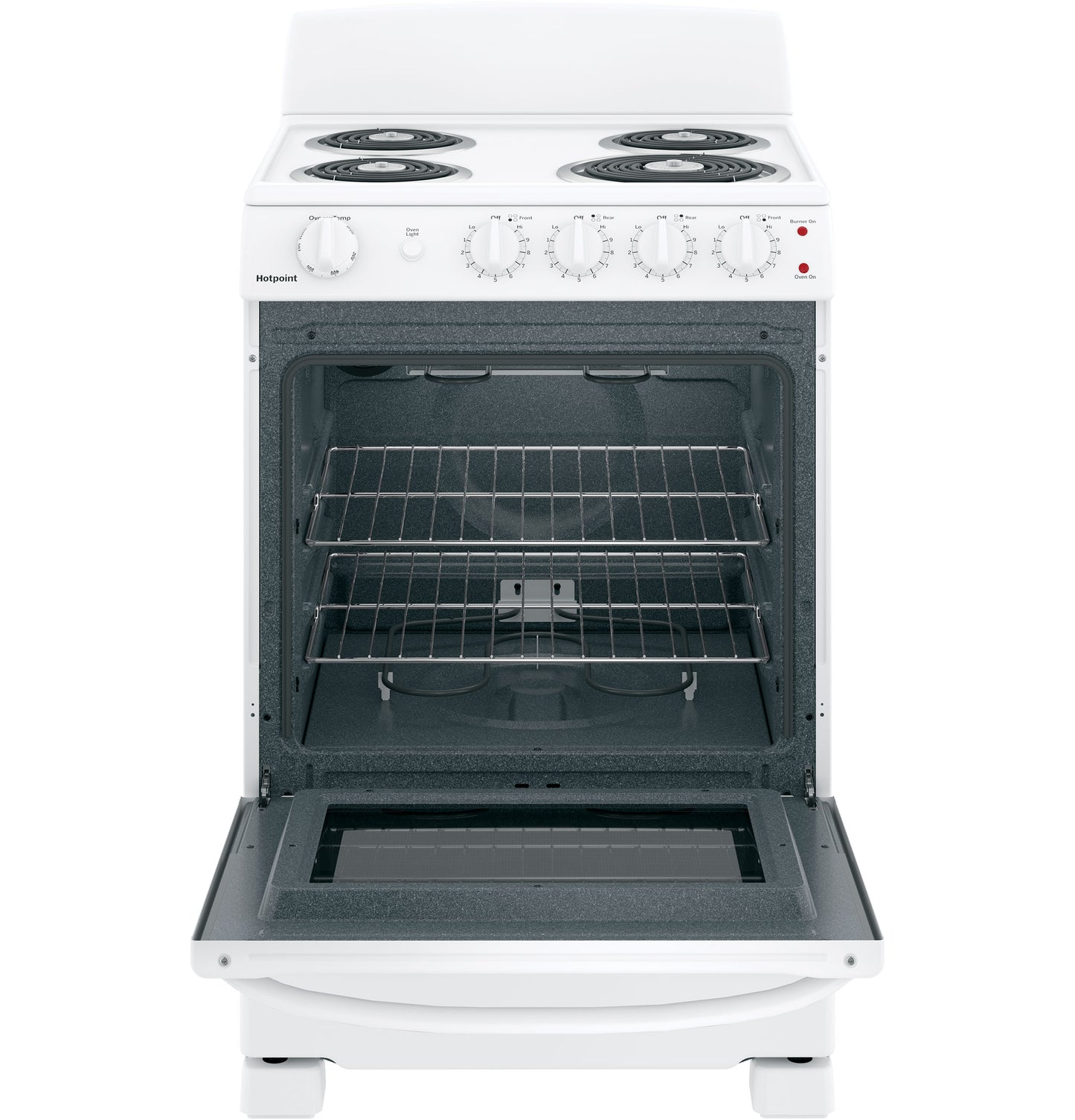Hotpoint 24" Free-Standing Electric Range – RAS240DMWW
