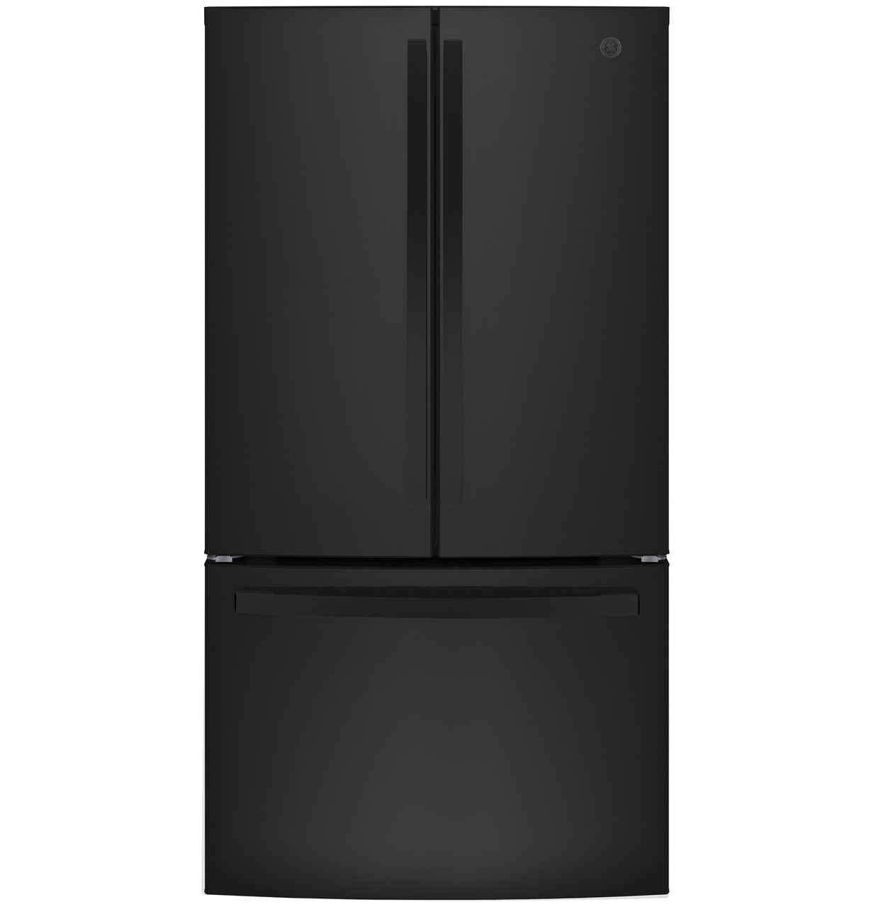 GE GNE25JGKBB 33" ENERGY STAR® French Door Refrigerator – 24.7 Cu. Ft. – Black