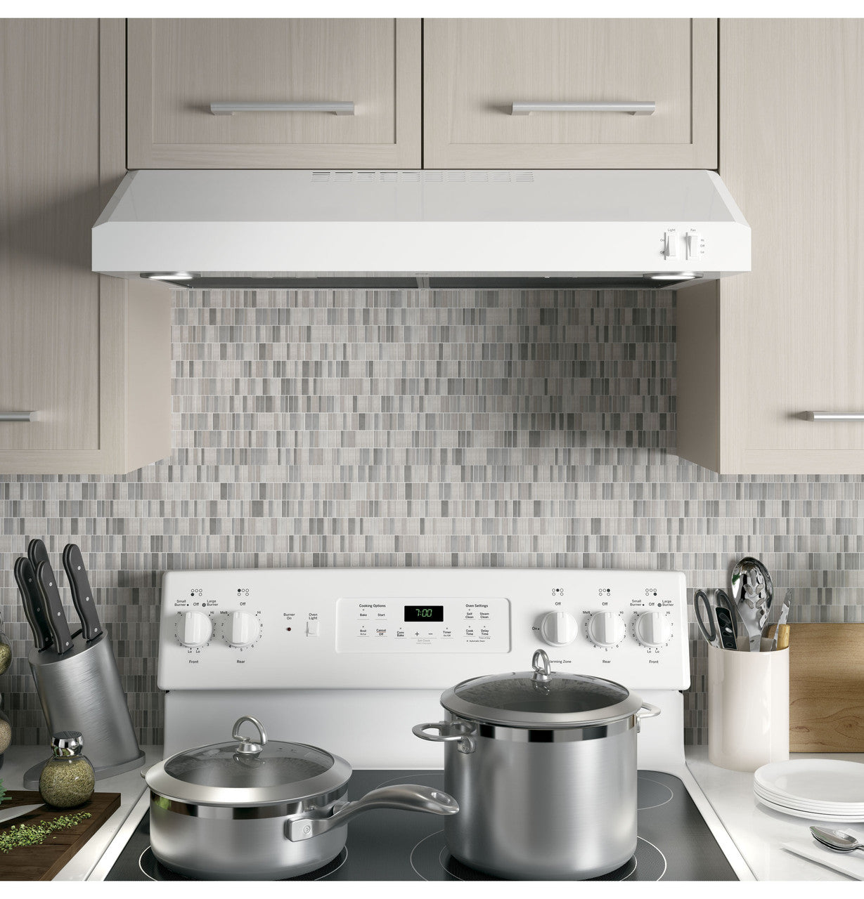 GE JVX5305DJWW 30" Under Cabinet Range Hood – White
