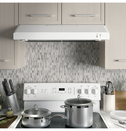 GE JVX5305DJWW 30" Under Cabinet Range Hood – White