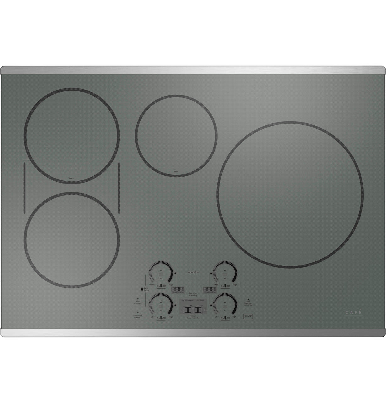 Cafe CHP90302TSS 30" Touch-Control Induction Cooktop - Silver