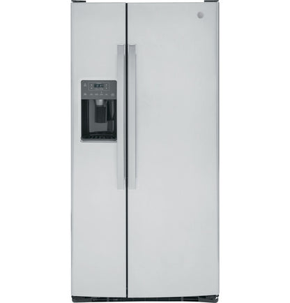 GE GSS23GYPFS 33" Side-by-Side Refrigerator with External Dispenser - Stainless Steel