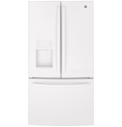 GE GNE27JGMWW 36" French Door Refrigerator – 27.0 Cu. Ft. – White