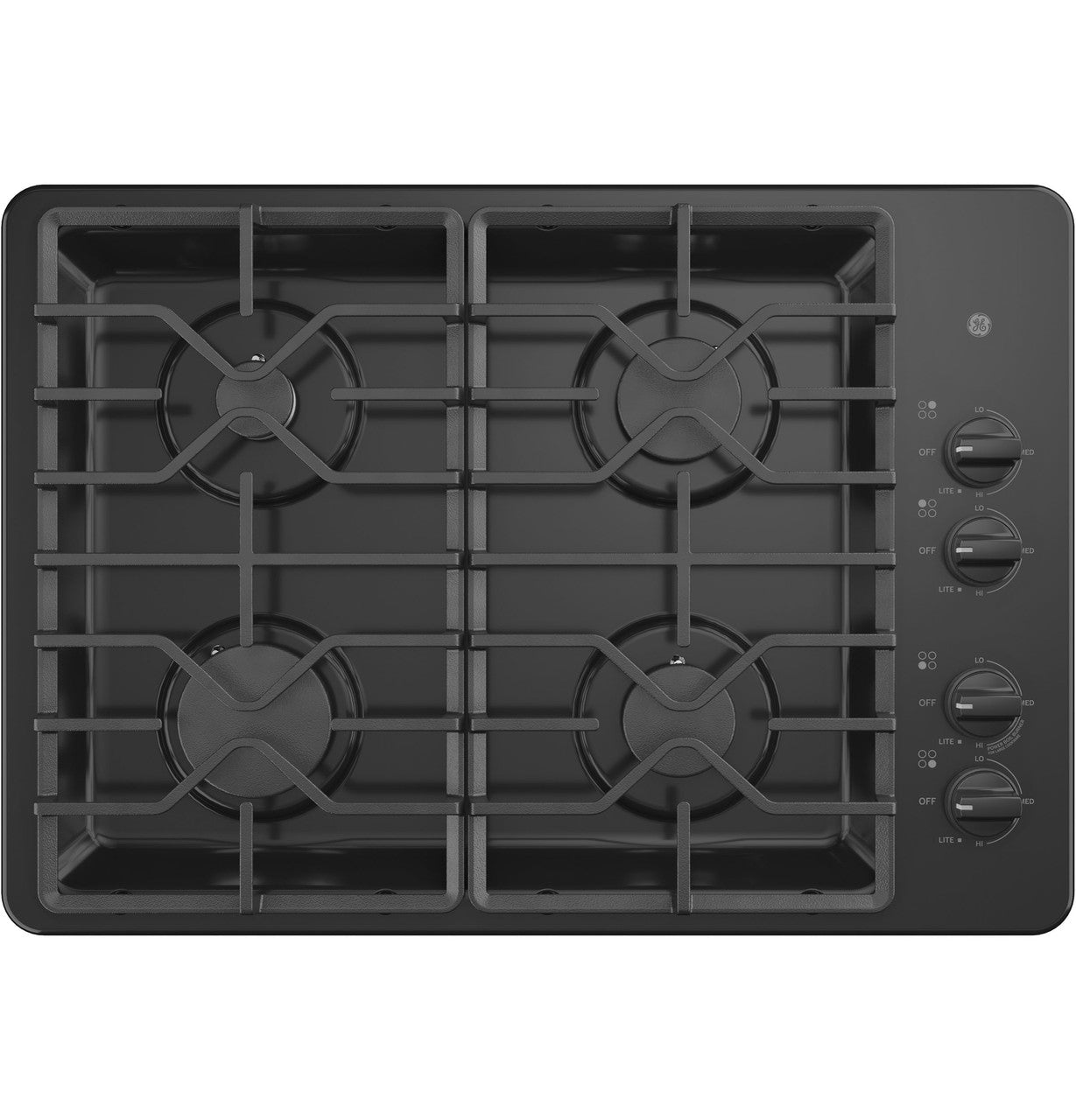 GE JGP3030DLBB 30" Built-In Gas Cooktop – Black