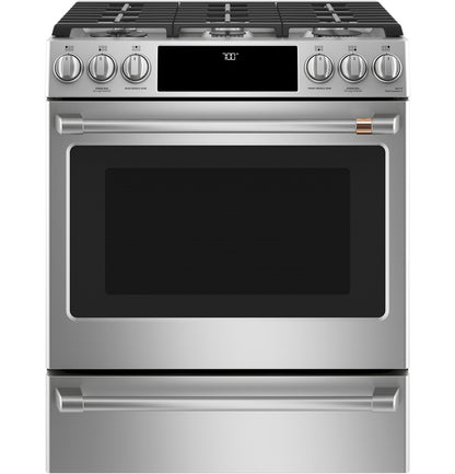 Cafe CGS700P2MS1 30" Smart Slide-In Gas Range with Convection Oven