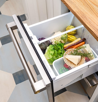 Monogram ZIDS240NSS 24" Built-In Double Drawer Refrigerator