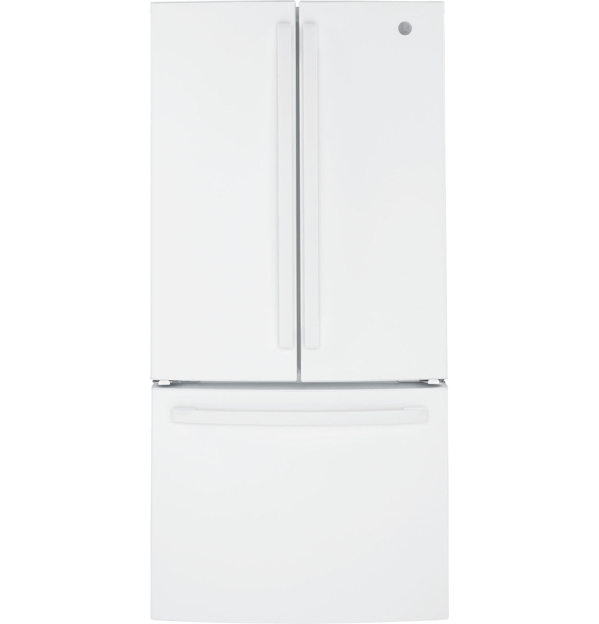 GE GNE25JGKWW 33" French Door Refrigerator – 24.7 Cu. Ft. – White