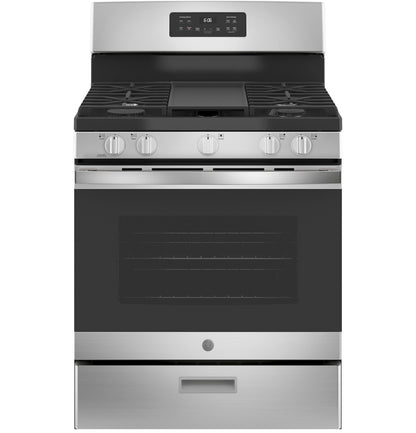 GE JGBS66REKSS 30" Free-Standing Gas Range – Stainless Steel