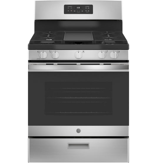 GE JGBS66REKSS 30" Free-Standing Gas Range – Stainless Steel