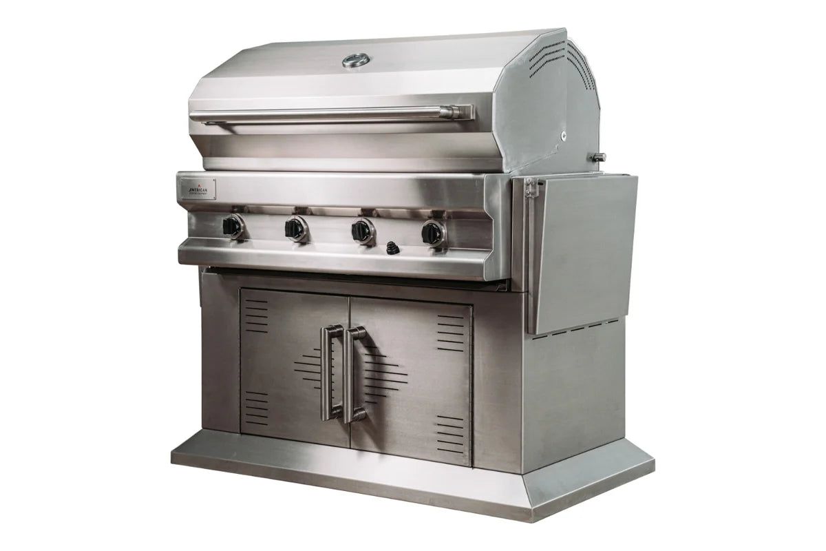 American Cooking Equipment THREE ONE SIX 316L 42" Marine-Grade 8-Burner Grill with Mobile Foundation