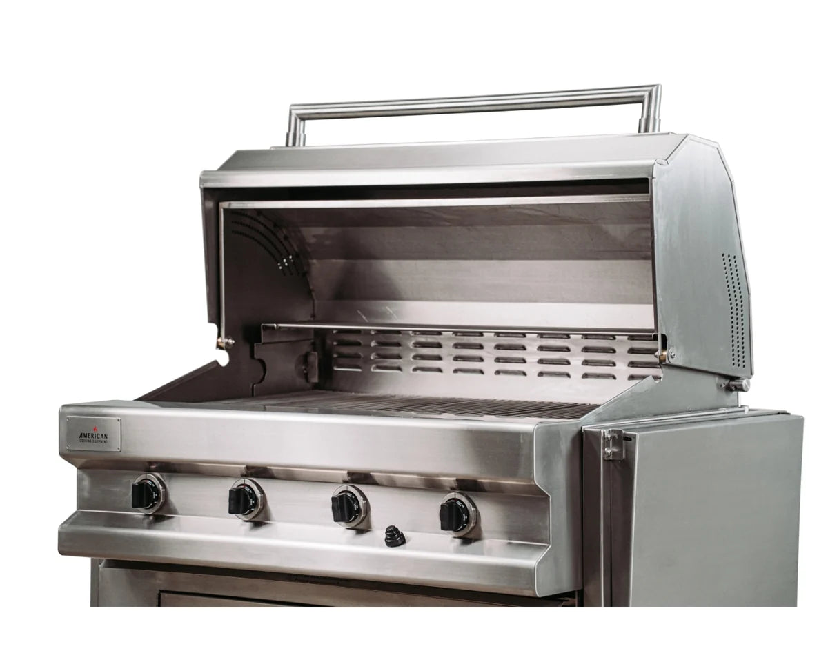 American Cooking Equipment THREE ONE SIX 316L 42" Marine-Grade 8-Burner Grill with Mobile Foundation