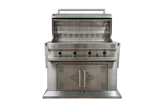 American Cooking Equipment THREE ONE SIX 316L 42" Marine-Grade 8-Burner Grill with Mobile Foundation
