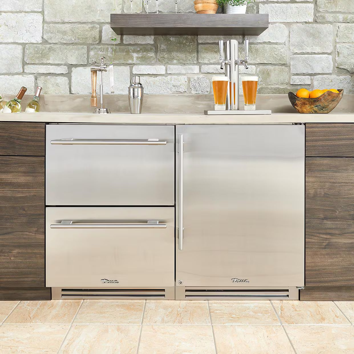 True TUF-24D-SS-C 24" Undercounter Freezer Drawers – Stainless Steel