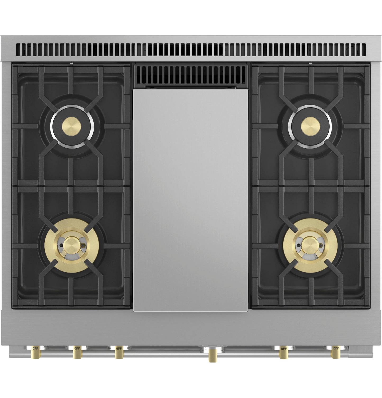 Monogram 36" ZGP364NDTSS Gas Range with 4 Burners and Griddle