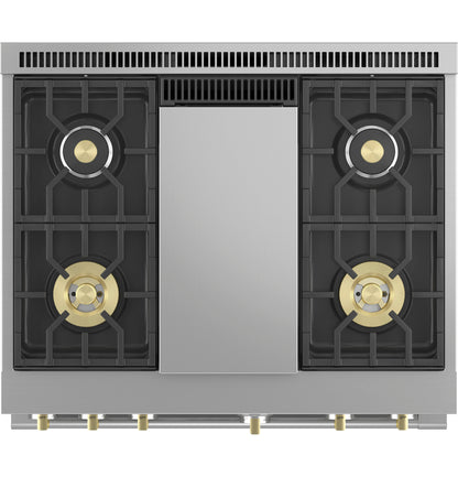 Monogram 36" ZGP364NDTSS Gas Range with 4 Burners and Griddle