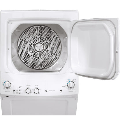 GE® Unitized Spacemaker®  27" Electric laundry center – White