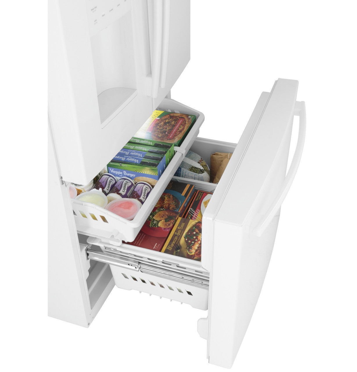 GE GNE27JGMWW 36" French Door Refrigerator – 27.0 Cu. Ft. – White