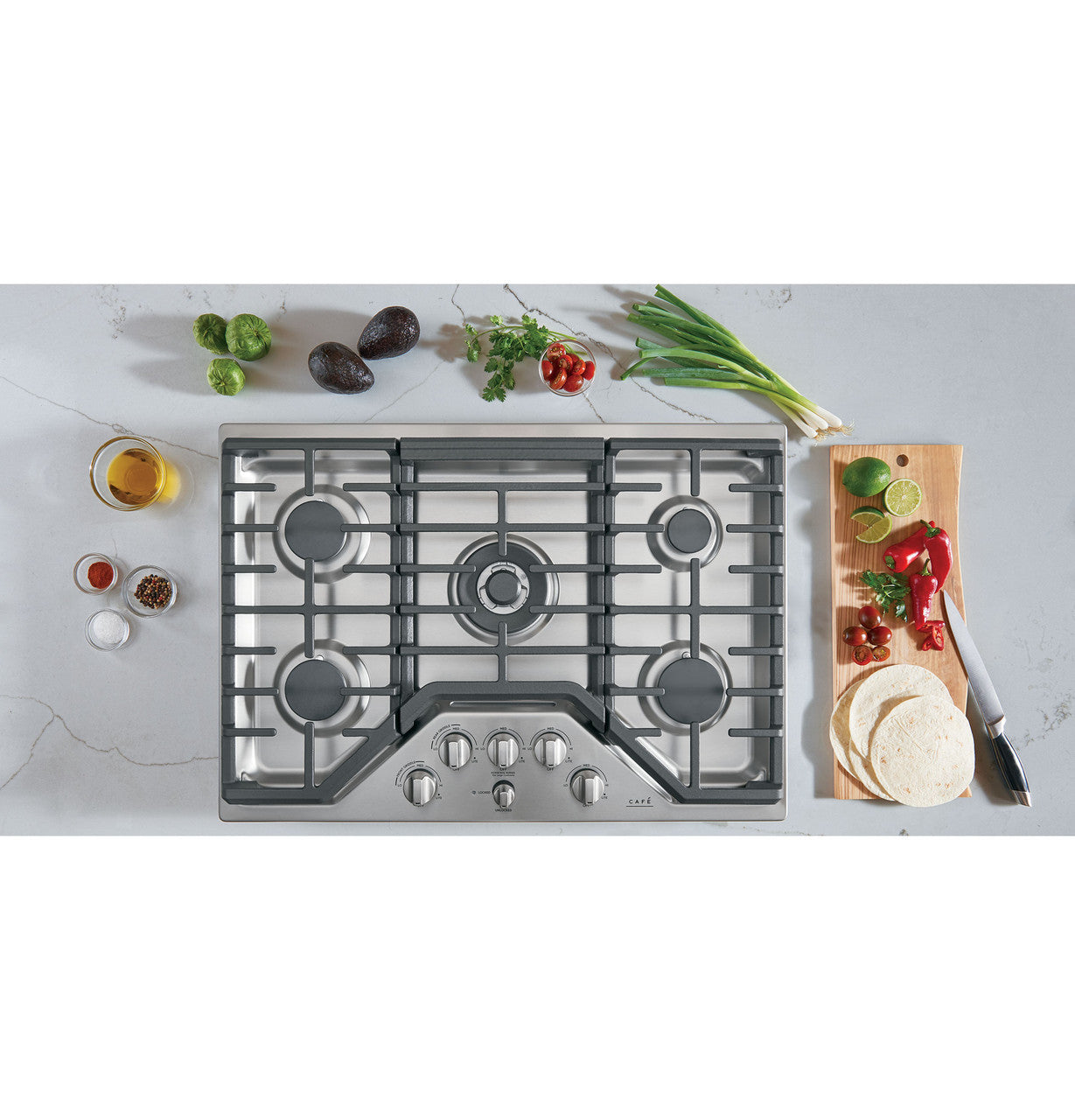 Cafe CGP95302MS1 30" Gas Cooktop