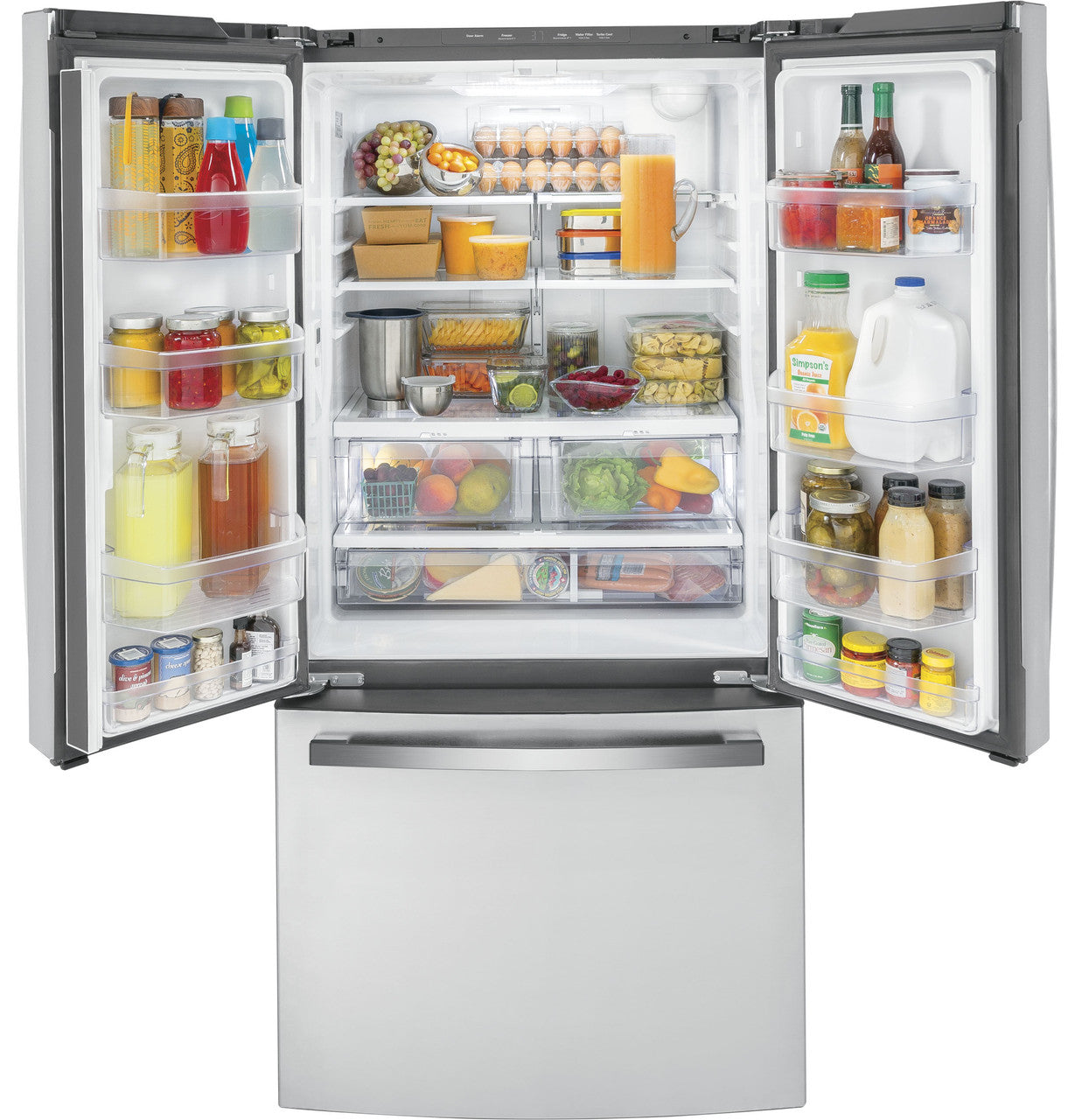 GE GWE19JYLFS 33-inch Counter-Depth French Door Refrigerator