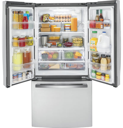 GE GWE19JYLFS 33-inch Counter-Depth French Door Refrigerator