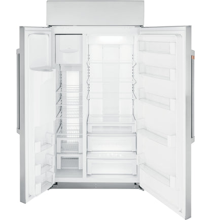 Café CSB48YP2NS1 48" Smart Built-In Side-by-Side Refrigerator with Dispenser