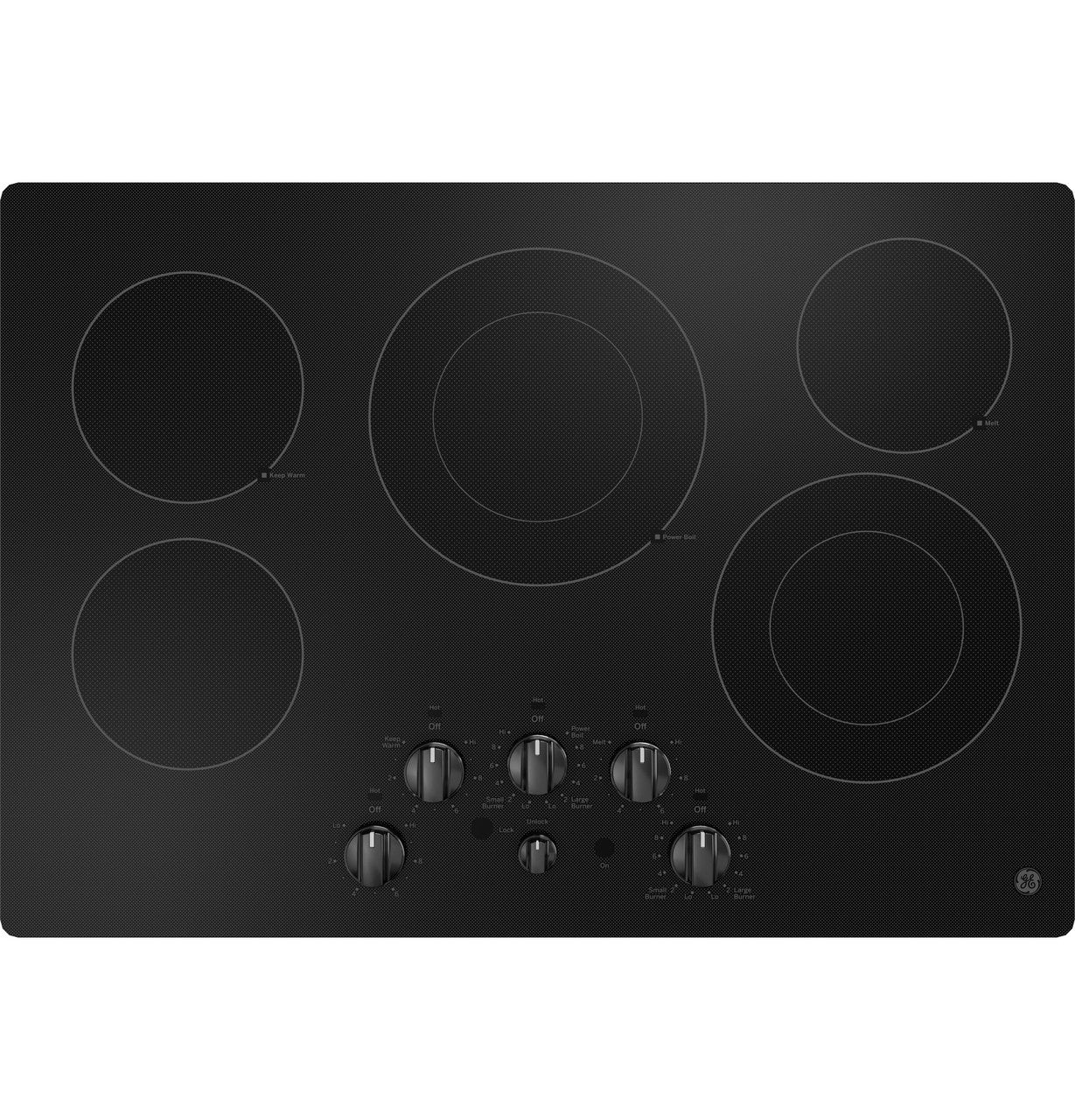 GE JEP5030DTBB 30" Built-In Electric Cooktop – Black