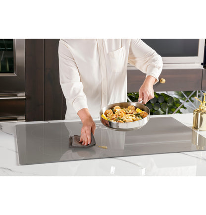 Monogram ZHU36RSTSS 36" Induction Cooktop with Precision Temperature Control - Silver