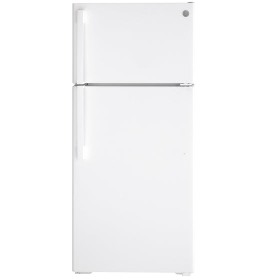 GE GTE17GTNRWW 28" ENERGY STAR® Top-Freezer Refrigerator – 16.6 Cu. Ft. – White