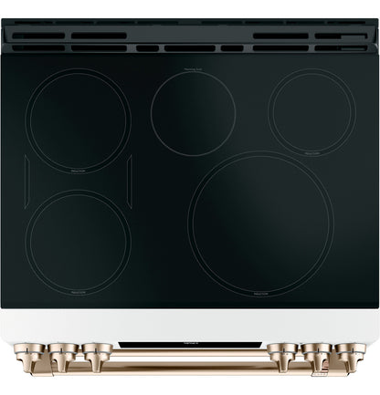 Cafe CHS950P4MW2 30" Smart Slide-In Induction and Convection Double-Oven Range