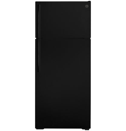 GE GIE18DTNRBB 28" ENERGY STAR® Top-Freezer Refrigerator – 17.5 Cu. Ft. – Black