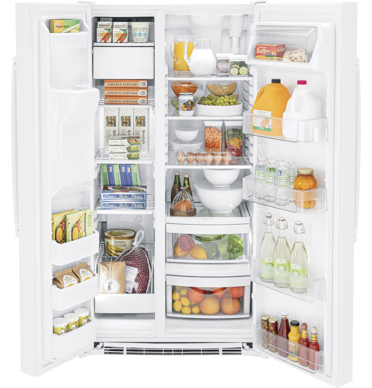 GE GSE25GGPWW 36-inch Side-by-Side Refrigerator ENERGY STAR® Refrigerator