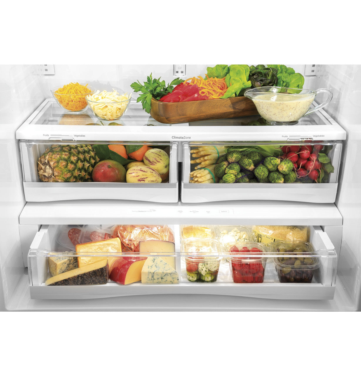 GE Profile PFD28KYNFS 36" 27.8 Cu. Ft. French Door Refrigerator with Hands-Free AutoFill