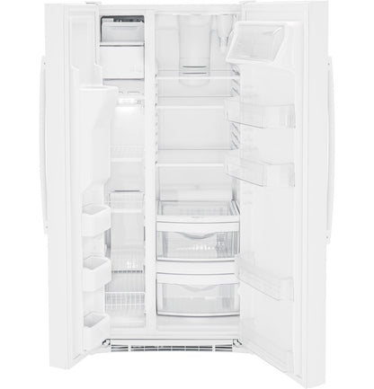 GE GSS23GGPWW 33" Side-by-Side Refrigerator with External Dispenser - White
