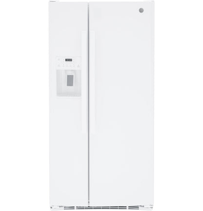 GE GSS23GGPWW 33" Side-by-Side Refrigerator with External Dispenser - White