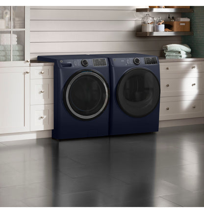 GE GFD55ESPRRS 7.8 Cu. Ft. Smart Front Load Electric Dryer with Sanitize Cycle – Sapphire Blue