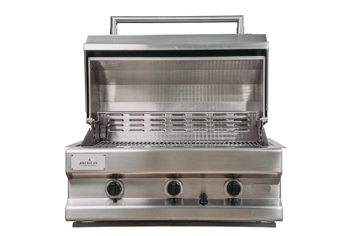 American Cooking Equipment THREE ONE SIX 316L 32" Marine-Grade 6-Burner Built-In Grill