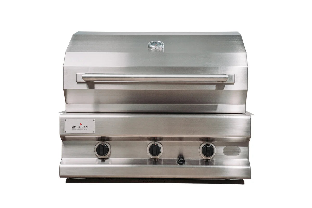 American Cooking Equipment THREE ONE SIX 316L 32" Marine-Grade 6-Burner Built-In Grill