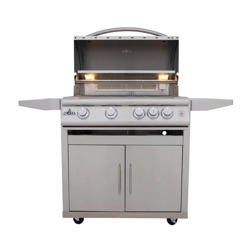 Blaze BLZ-4LTE3MG-LP/NG 32" 4-Burner Marine Grade Premium LTE+ Built-In Gas Grill – 316L Stainless Steel