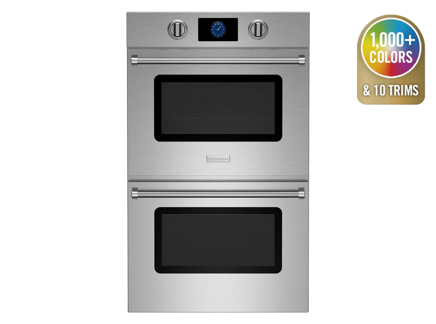 BlueStar BSDEWO30DDV3 30" Double Electric Wall Oven with Drop-Down Doors – Stainless Steel