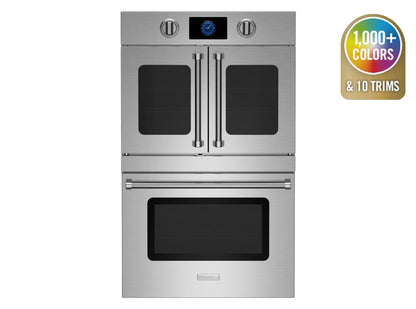 BlueStar BSDEWO30SDV3 30" Double Electric Wall Oven with French & Drop-Down Doors – Stainless Steel