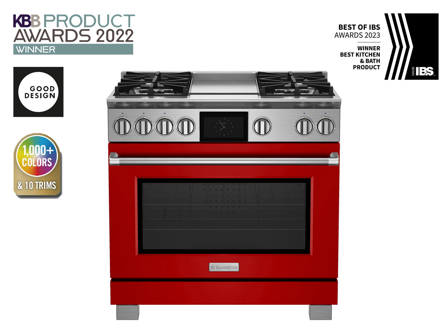 BlueStar BSDF364G 36" Dual Fuel Range with 12" Griddle