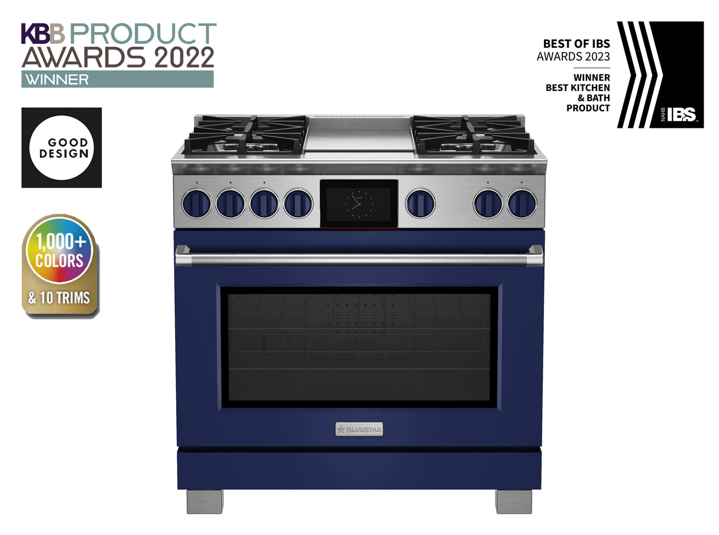 BlueStar BSDF364G 36" Dual Fuel Range with 12" Griddle