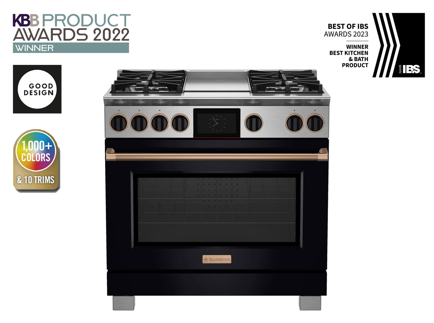 BlueStar BSDF364G 36" Dual Fuel Range with 12" Griddle