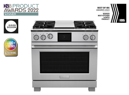 BlueStar BSDF364G 36" Dual Fuel Range with 12" Griddle