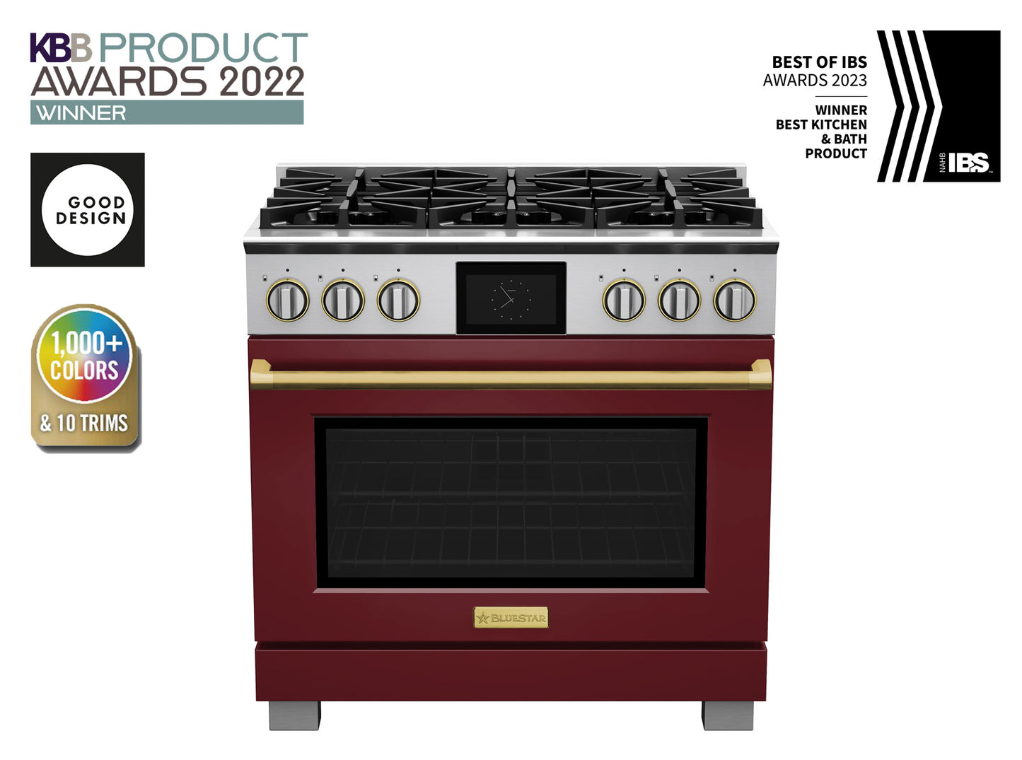 BlueStar BSDF366B 36" Dual Fuel Range