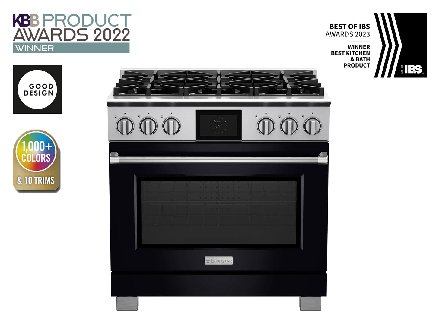 BlueStar BSDF366B 36" Dual Fuel Range